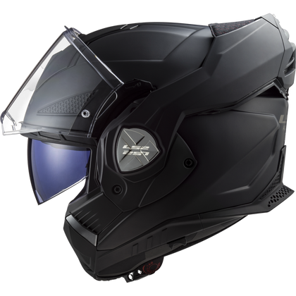 LS2 Advant X Solid modular helmet in matte black, view 9