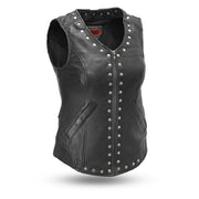 Ladies Empress Vest: The Empress is for those who want some serious style points - the rivets and corset back lining make thi