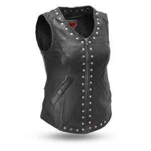Ladies Empress Vest: The Empress is for those who want some serious style points - the rivets and corset back lining make thi