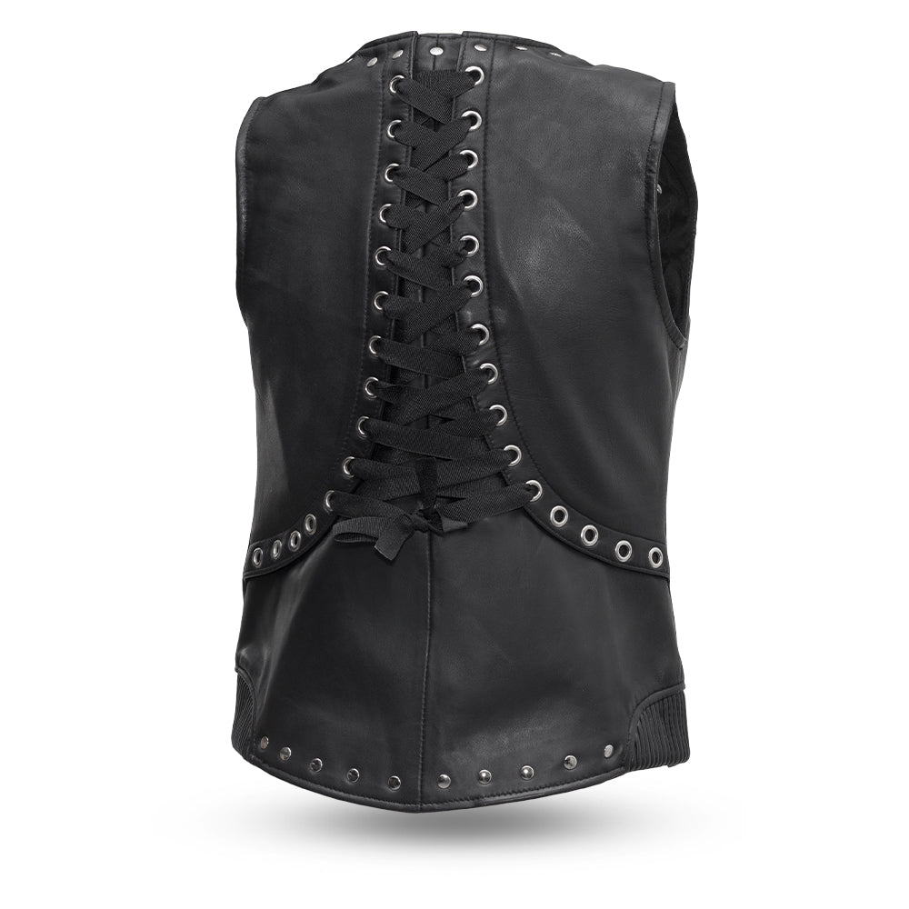 Ladies Empress Vest: The Empress is for those who want some serious style points - the rivets and corset back lining make thi