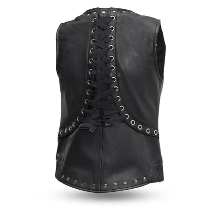 Ladies Empress Vest: The Empress is for those who want some serious style points - the rivets and corset back lining make thi