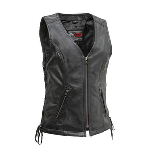 Cindy Women's Leather Vest: Eagle Leather Women's Cindy Leather Vest