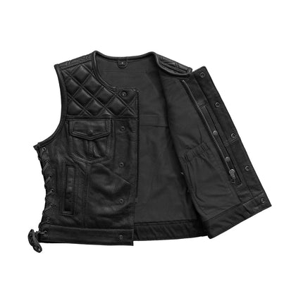 Ladies Perforated Bonnie Vest: The Bonnie has a shorter more traditional cut than our standard women's club vest