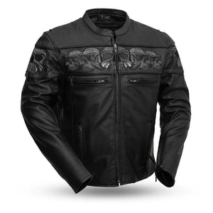 Men's Savage Skulls Jacket: Features:

Soft Milled Cowhide 1