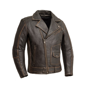Wrath Men's Motorcycle Leather Jacket: Looking for a stylish vintage motorcycle leather jacket? Then the New Wrath Motorcycle