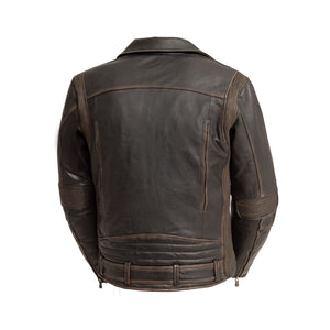 Wrath Men's Motorcycle Leather Jacket: Looking for a stylish vintage motorcycle leather jacket? Then the New Wrath Motorcycle