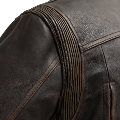 Wrath Men's Motorcycle Leather Jacket: Looking for a stylish vintage motorcycle leather jacket? Then the New Wrath Motorcycle
