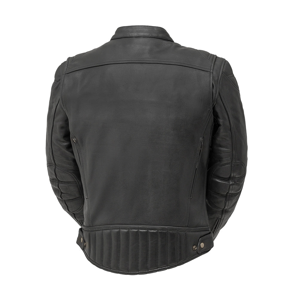 Additional view of the Eagle Leather Top Performer jacket showing vented chest pockets and zippered slash pockets