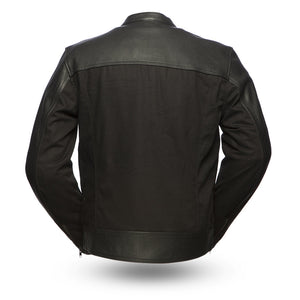 Men's Invader Jacket Black: Invader - Men's Motorcycle Leather/Textile Jacket
Features:

Premium cowhide upper and textile bo