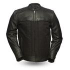 Men's Invader Jacket Black: Invader - Men's Motorcycle Leather/Textile Jacket
Features:

Premium cowhide upper and textile bo