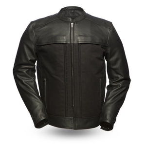 Men's Invader Jacket Black: Invader - Men's Motorcycle Leather/Textile Jacket
Features:

Premium cowhide upper and textile bo
