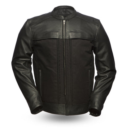 Men's Invader Jacket Black: Invader - Men's Motorcycle Leather/Textile Jacket
Features:

Premium cowhide upper and textile bo