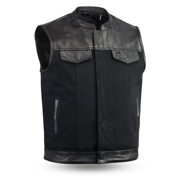 Eagle Leather Half Leather Half Canvas Vest