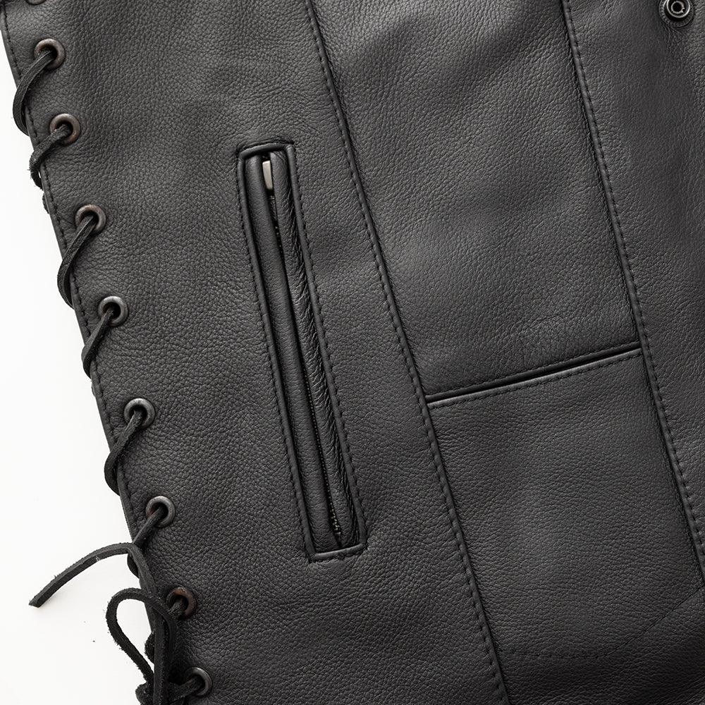 Men's  Top Biller Vest: Top Biller Men's Motorcycle Western Style Leather Vest by Eagle Leather
PRODUCT OVERVIEW:
The "Top Bi