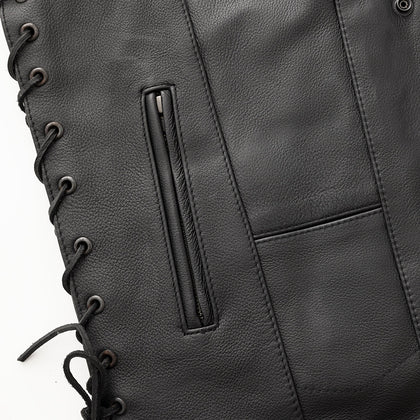 Men's  Top Biller Vest: Top Biller Men's Motorcycle Western Style Leather Vest by Eagle Leather
PRODUCT OVERVIEW:
The "Top Bi