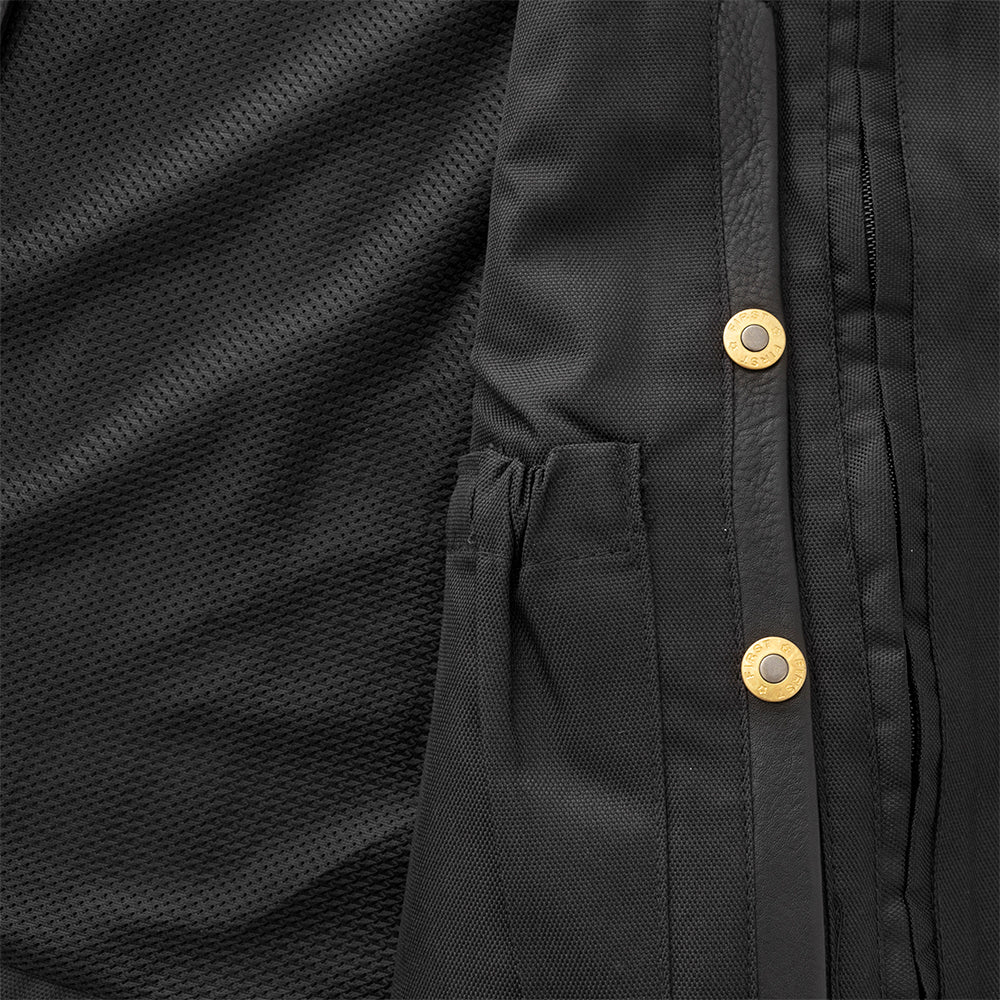 Deadwood Leather Vest: Deadwood Men's Motorcycle Western Style Leather Vest
PRODUCT OVERVIEW:
The Deadwood Leather Vest, from