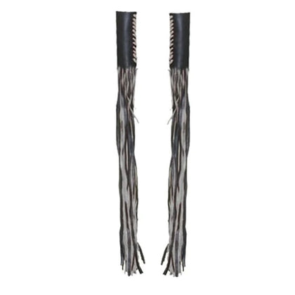 Fringe Cowhide Throttle Covers: BLACK THROTTLE COVER

Premium Leather Throttle Covers
With fringes
Ships as a pair
Cowhide Le