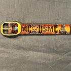 Belt Marine USMC Recon: Complete your outfit with this rustic leather snap belt with tarnished brass buckle or stainless stee