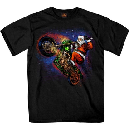 Wheelie Santa T-Shirt: Wheelie Santa T-Shirt