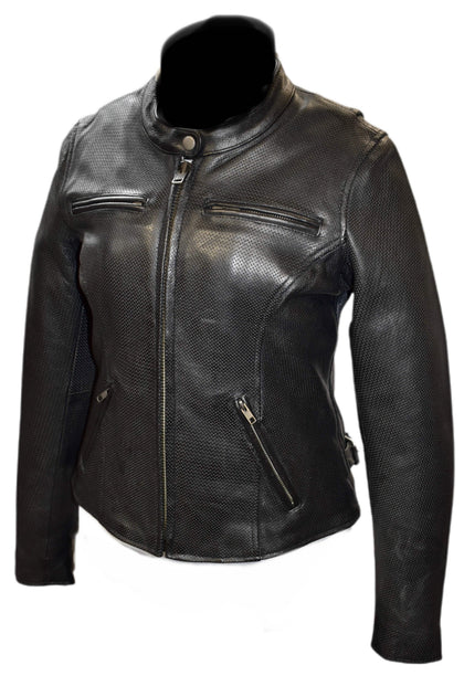 Ladies Gale Perforated Jacket: Description
Eagle Leather Exclusive!
Features:

1