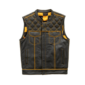 Men's Yellow Checker Vest: Men's Yellow Checker Vest