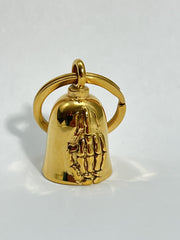Motorcycle Bell - Gold Middle Finger