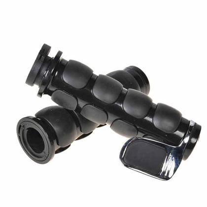 Eyeso Grips - Flat With Assist: Description

Fits 1" Handlebars with dual cable throttles 
Available in black or chrome 
Does