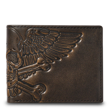 Billfold Skull W/ Wings