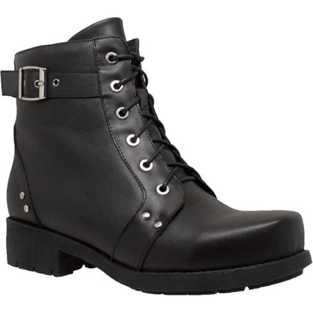 Ladies 6" Zippered Boot Bk: Description
This 6 inch black biker boot, built for comfort, durability, and traction control sol