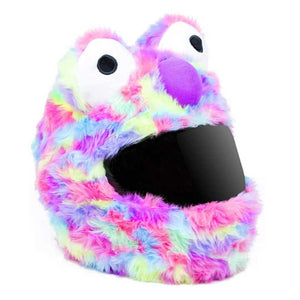Helmet Cover - Rainbow Mop Head: Add some fun to your gear with our Helmet Cover - Rainbow Mop Head! Make a statement and exp