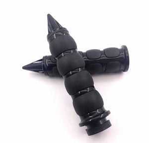 Eyeso Grips - Spiked: Fits 1" Handlebars with dual cable throttles 
Available in black or chrome 
Does NOT fit: 
- Throttle b