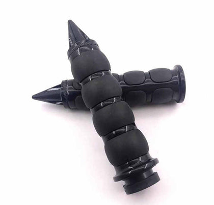 Eyeso Grips - Spiked: Fits 1" Handlebars with dual cable throttles 
Available in black or chrome 
Does NOT fit: 
- Throttle b