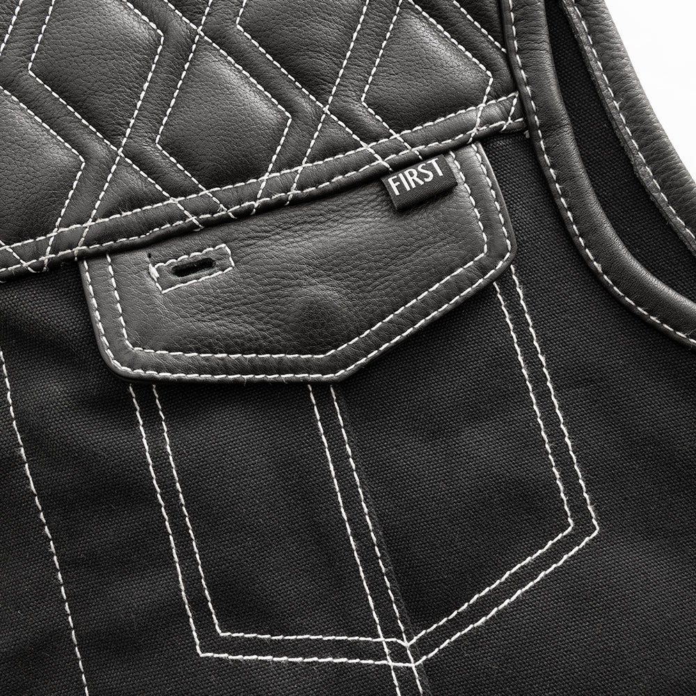 Hunt Club Vest Black / White Stiching: The Hunt Club is one of our most popular club style vests, for good reason! With a 20o