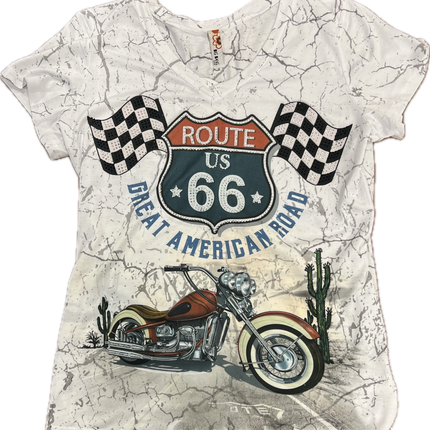 Ladies' Checker Bike SS Shirt