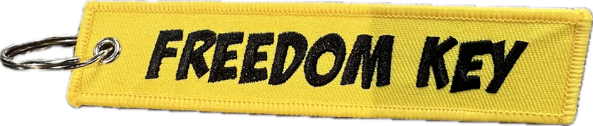 Motorcycle Key Chain - Freedom Key: Dimensions: 4