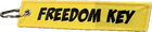 Motorcycle Key Chain - Freedom Key: Dimensions: 4