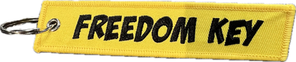 Motorcycle Key Chain - Freedom Key: Dimensions: 4