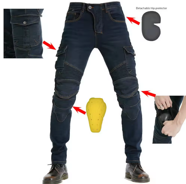 Men's Armored Motorcycle Riding Jeans