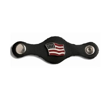 Leather Vest Extender - American Flag