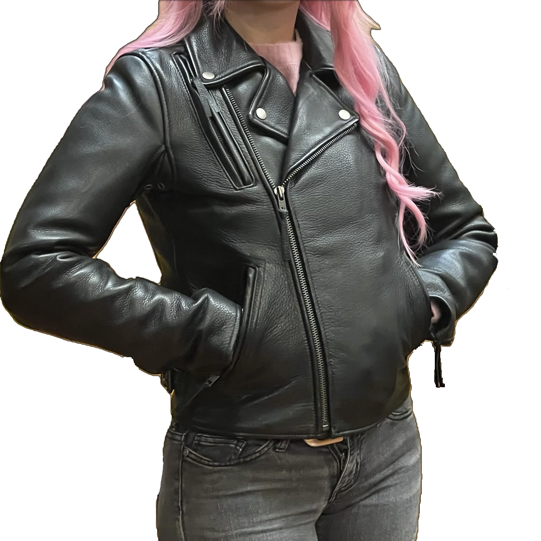 Ladies Night Rider Jacket: Eagle Leather's Women's Night Rider Jacket
Ride in Style
Embark on a journey where style meets rug