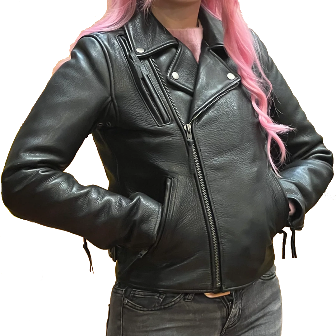 Ladies Night Rider Jacket: Eagle Leather's Women's Night Rider Jacket
Ride in Style
Embark on a journey where style meets rug