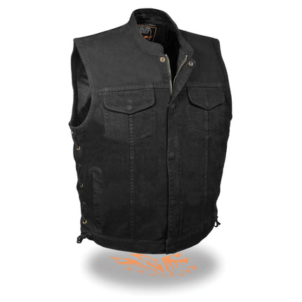 Men's Laced Denim Club Vest