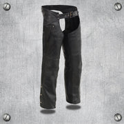 Men's Heated Chaps: Premium Naked Cowhide 1