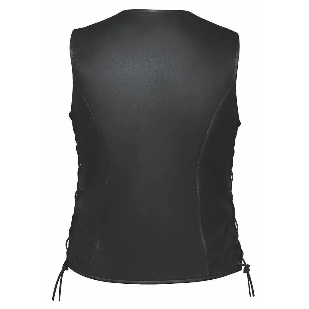 Unik Women's Lisa motorcycle vest rear view