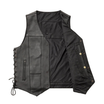Men's  Top Biller Vest: Top Biller Men's Motorcycle Western Style Leather Vest by Eagle Leather
PRODUCT OVERVIEW:
The "Top Bi