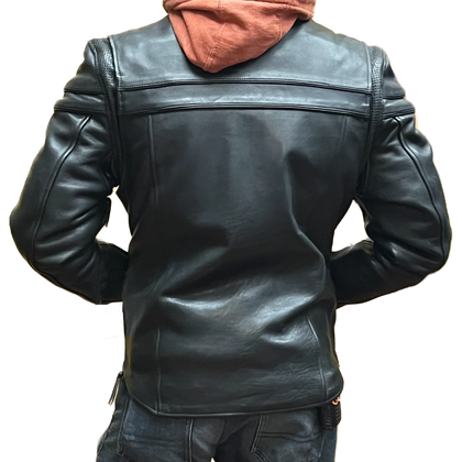 Men's Top Gun Jacket: Eagle Leather's Top Gun leather jacket has a modern, no-nonsense look with out sacrificing your protect