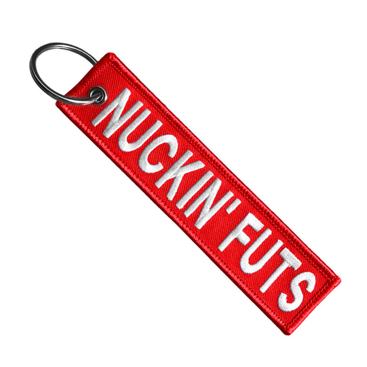 Motorcycle Key Chain - Nuckin Futs Red