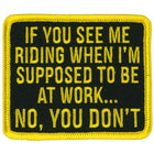 If You See Me Riding Patch: Dimensions 3