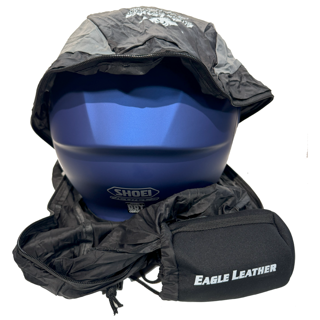 Eagle Leather Packable Backpack: A backpack large enough to fit a full face helmet that packs up to fit in your hand