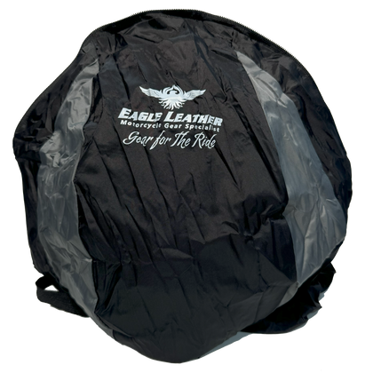 Eagle Leather Packable Backpack: A backpack large enough to fit a full face helmet that packs up to fit in your hand